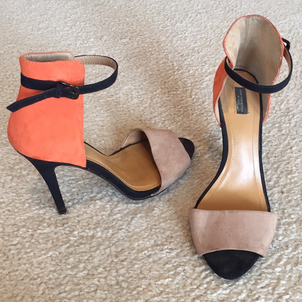 Zara ankle strap heel. Size 9/39
